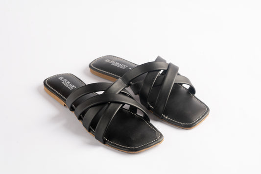 Criss Cross Flat Slipper